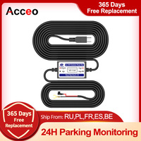 Kabel transformatorowy aceo do rejestratory samochodowe Monitor do parkowania przewód parkingowy 12V do 5V 2,5a długi 3 metry do samochodowy rejestrator wideo 24 godziny 1